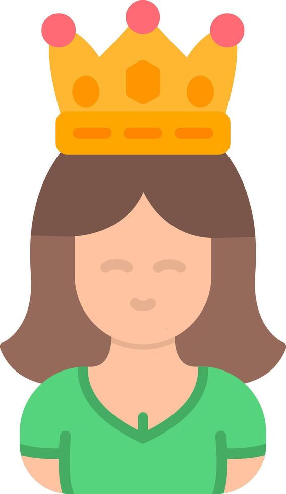 Queen Flat Icon vector