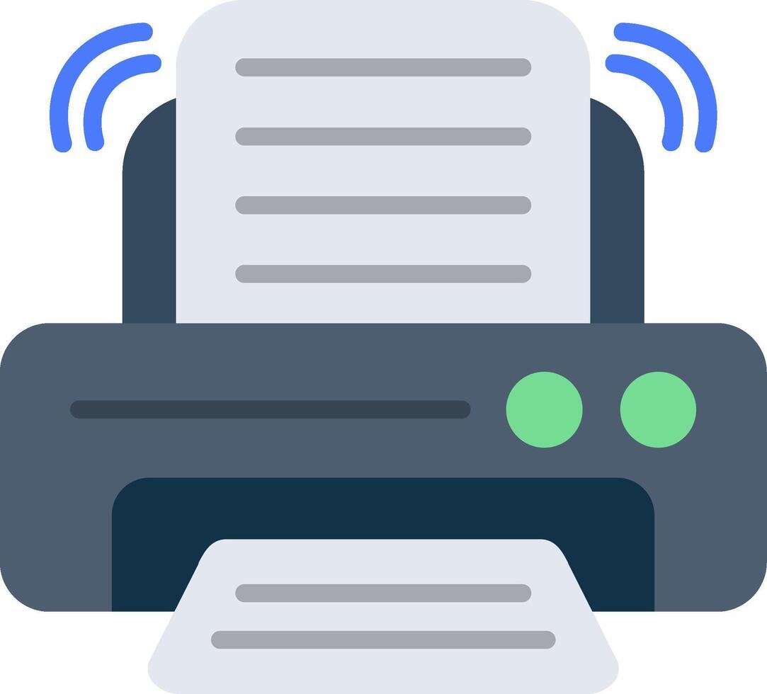 Printer Flat Icon vector