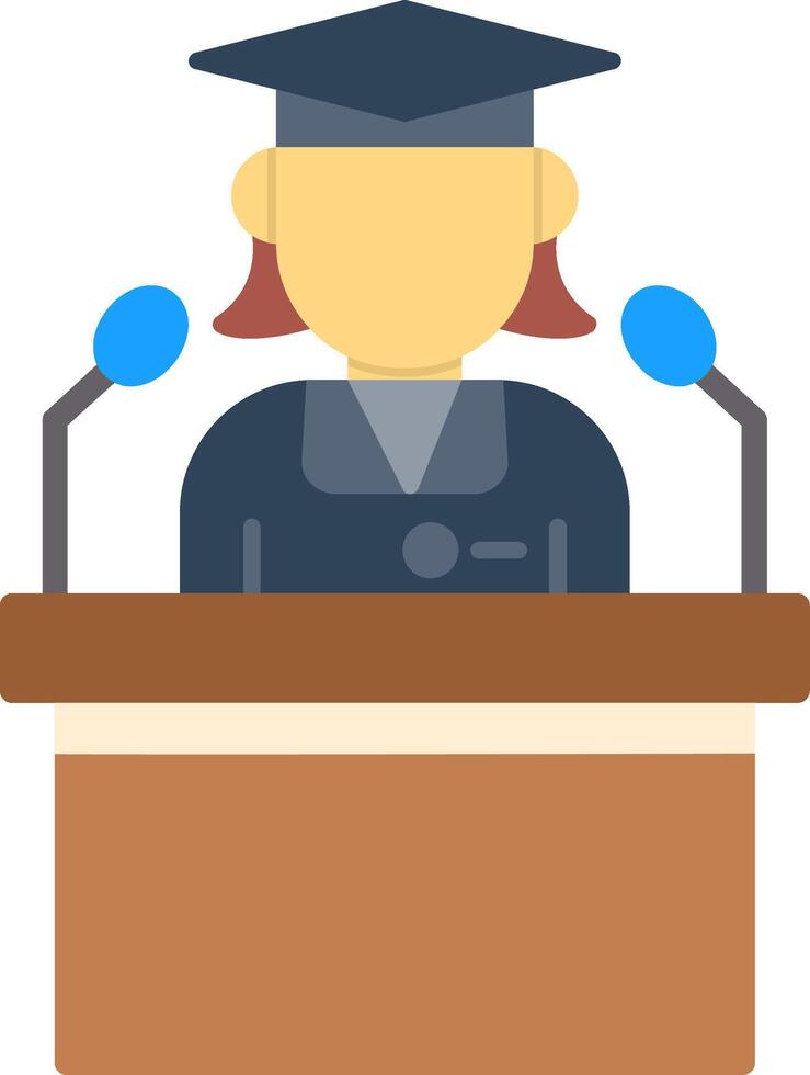 Speech Flat Icon vector