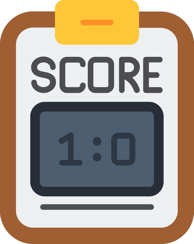 Scoreboard Flat Icon vector