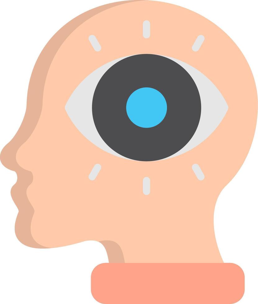 Paranoid Flat Icon vector