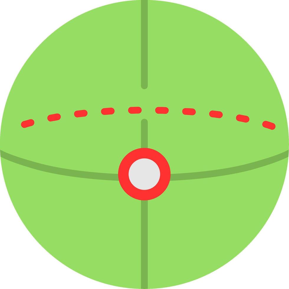 Sphere Flat Icon vector