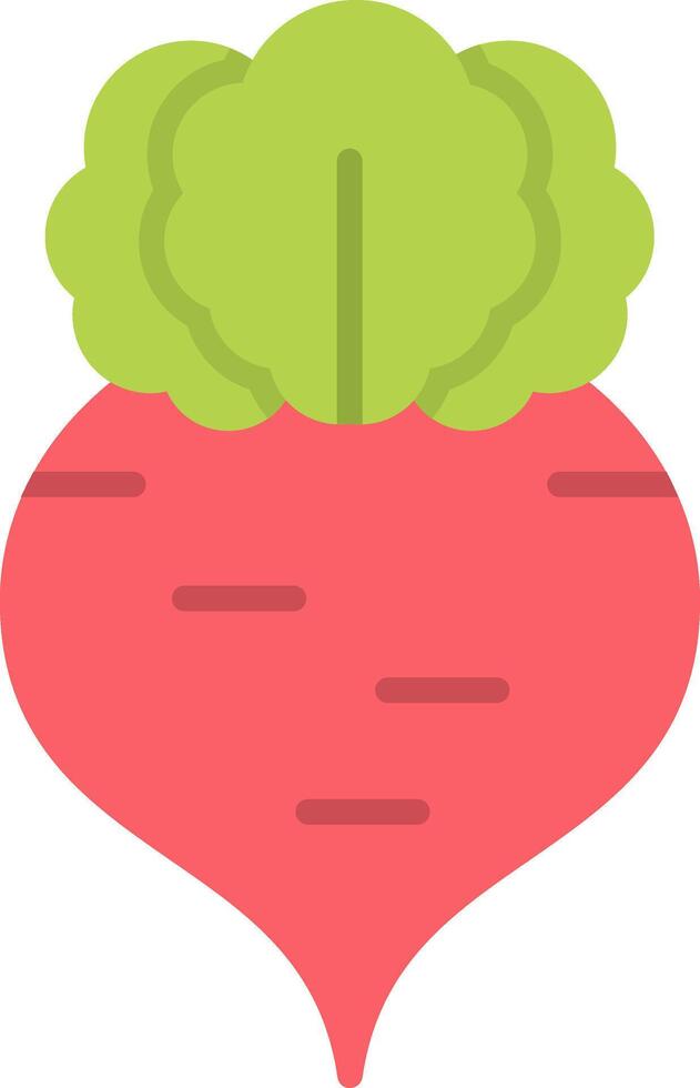 Radish Flat Icon vector