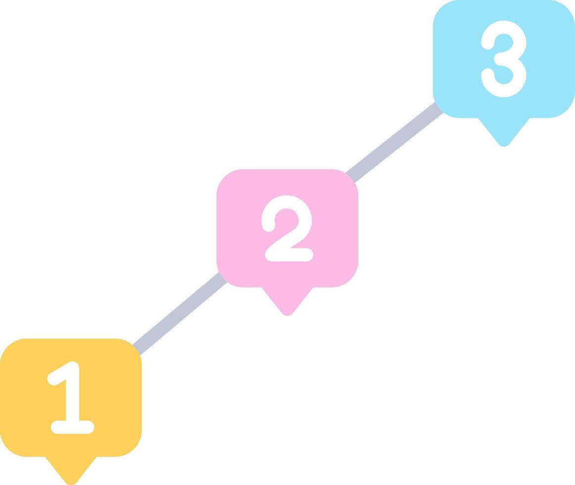 Timeline Flat Icon vector