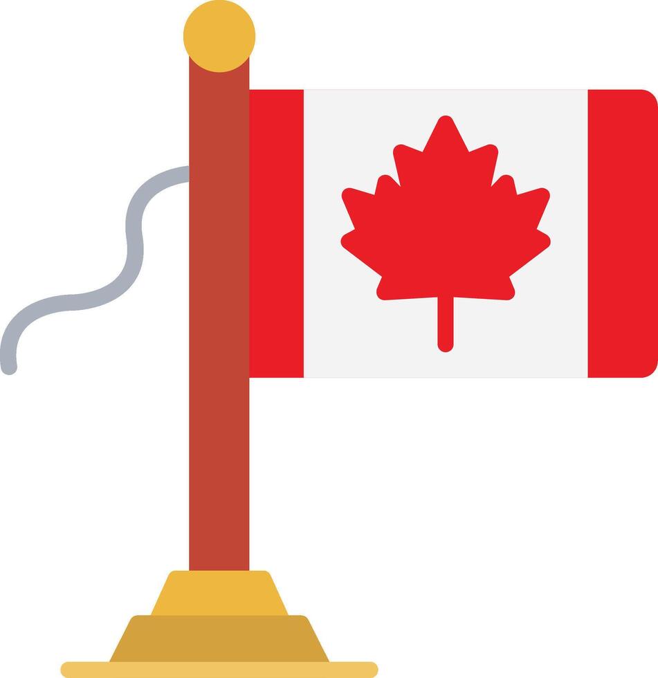 Canada Flag Flat Icon vector