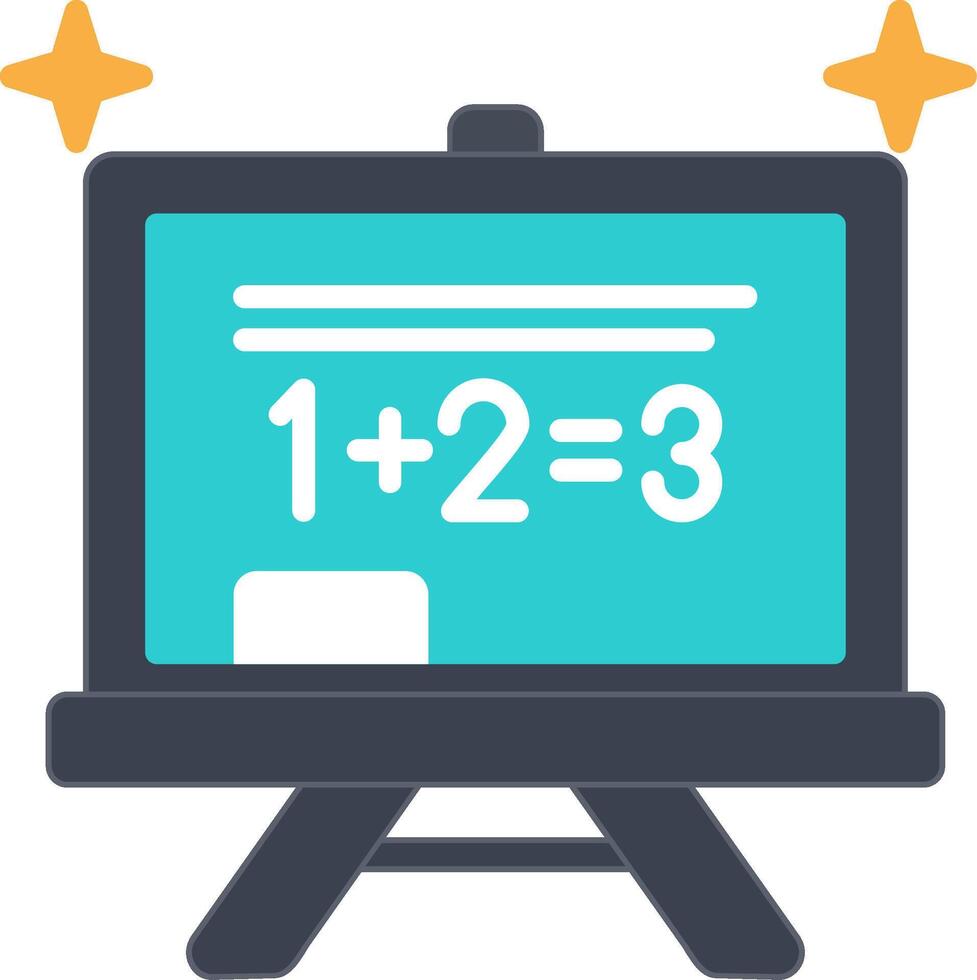 Chalkboard Flat Icon vector