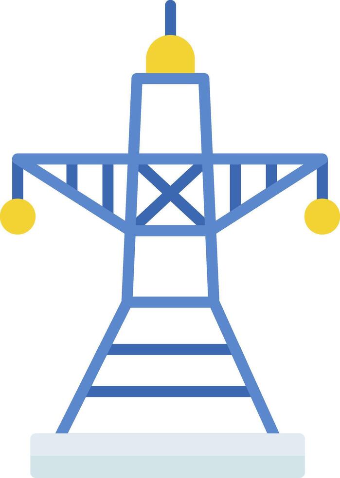 Electric Power Flat Icon vector