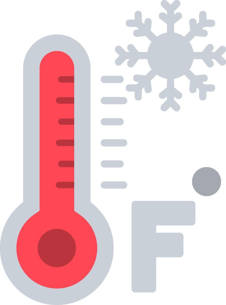 Fahrenheit Flat Icon vector