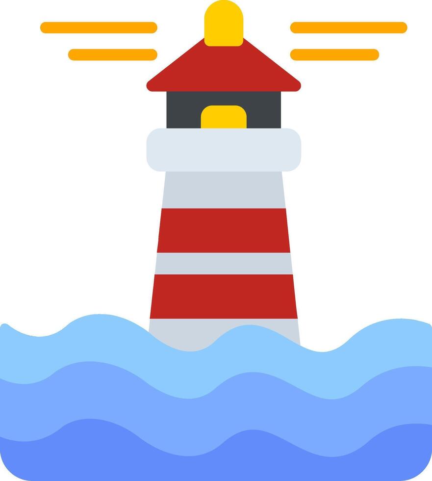 Lighthouse Flat Icon vector