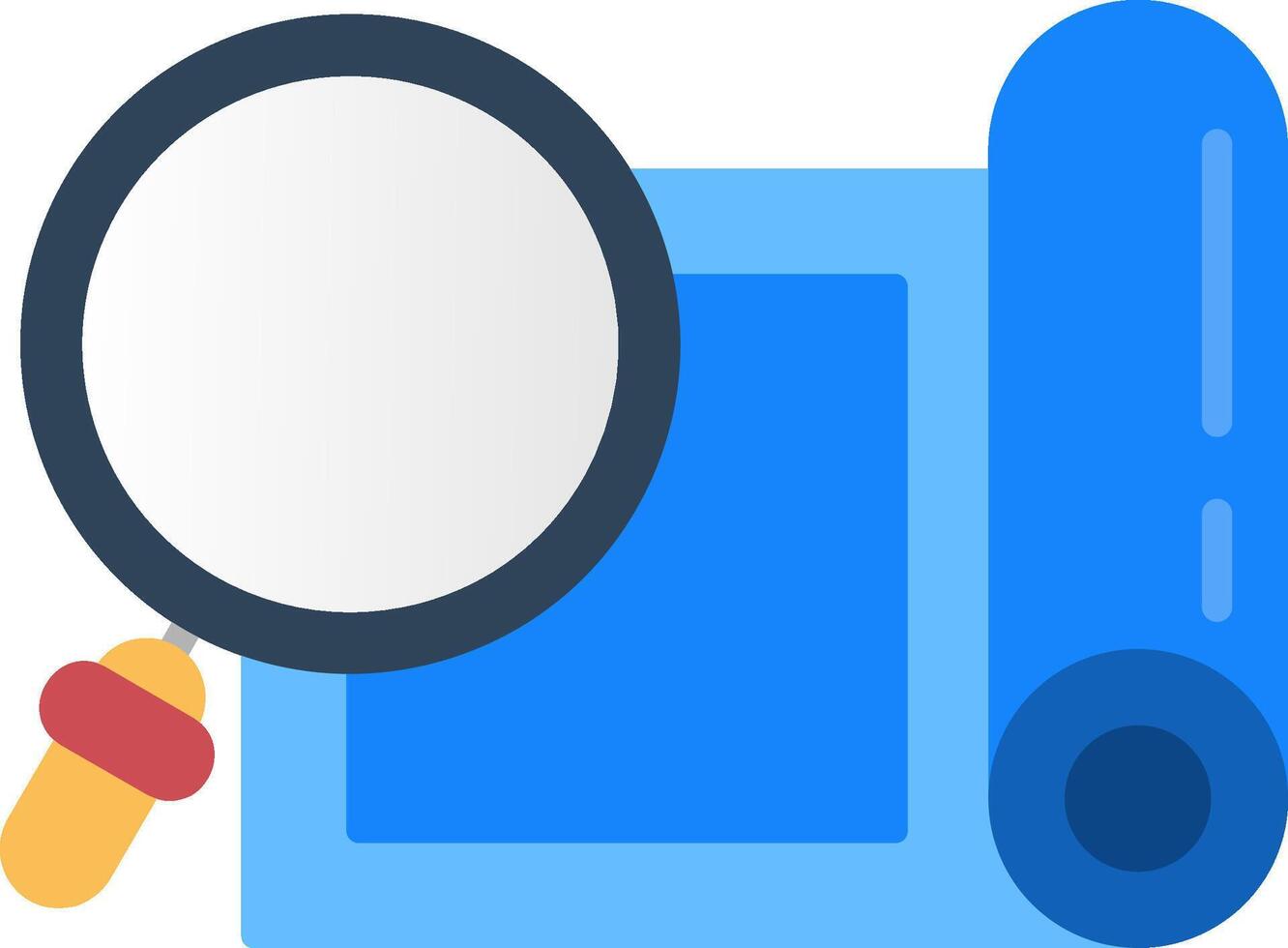 Magnifying Glass Flat Icon vector