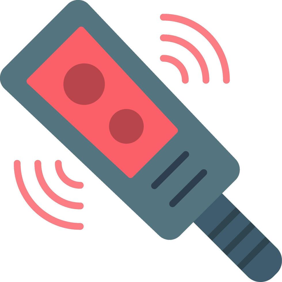 Metal Detector Flat Icon vector