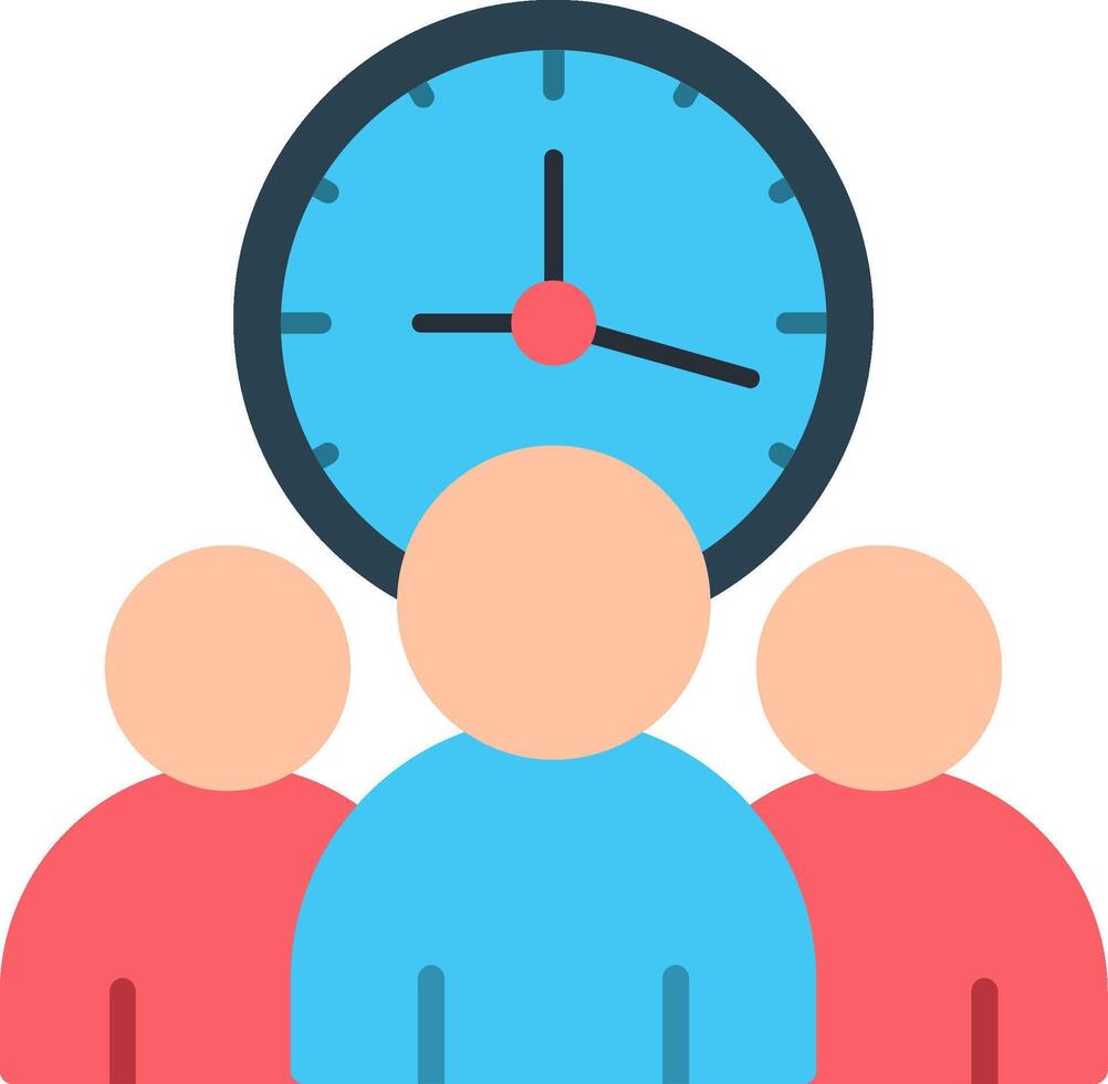 Team Management Flat Icon vector