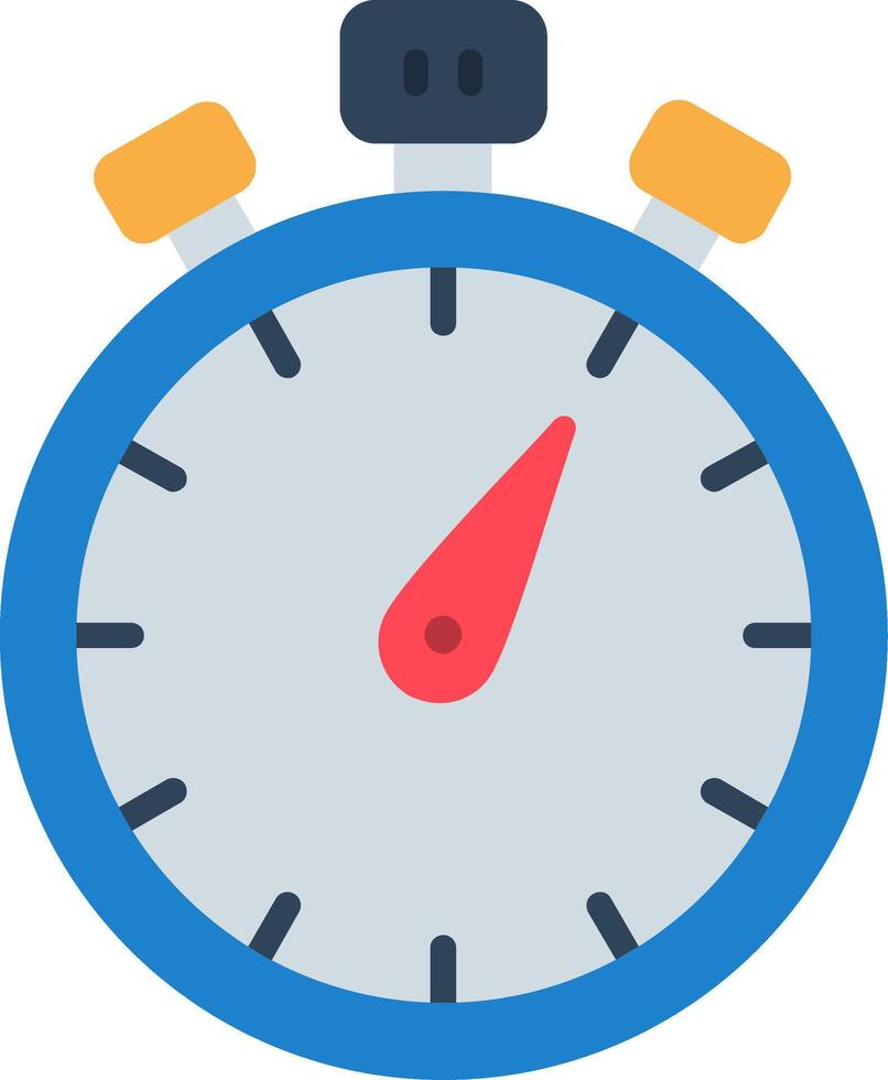Stopwatch Flat Icon vector