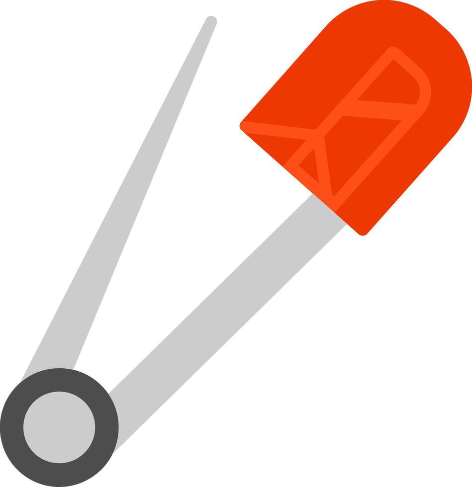 Safety Pin Flat Icon vector