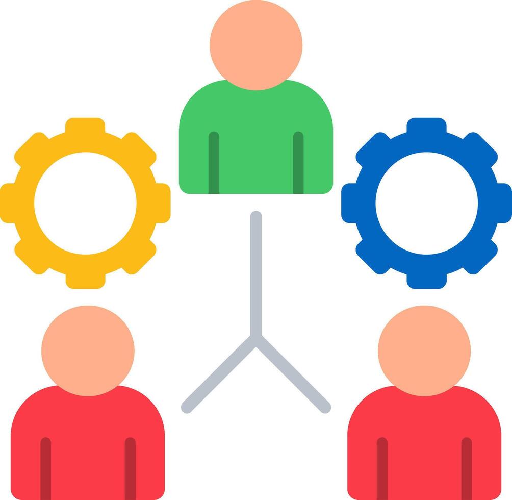 Team Flat Icon vector