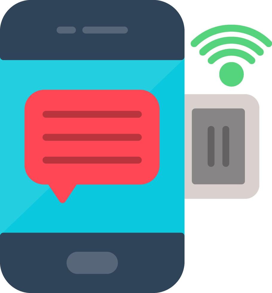 Sim Flat Icon vector