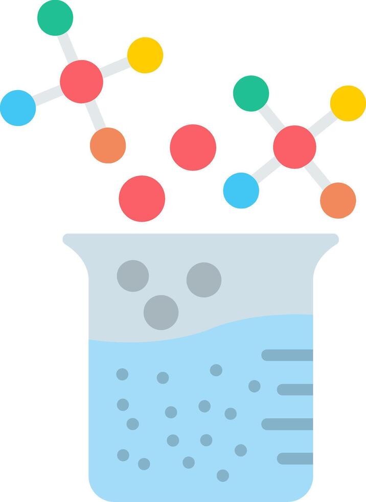 Beaker Flat Icon vector