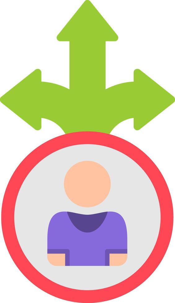 Decision Flat Icon vector