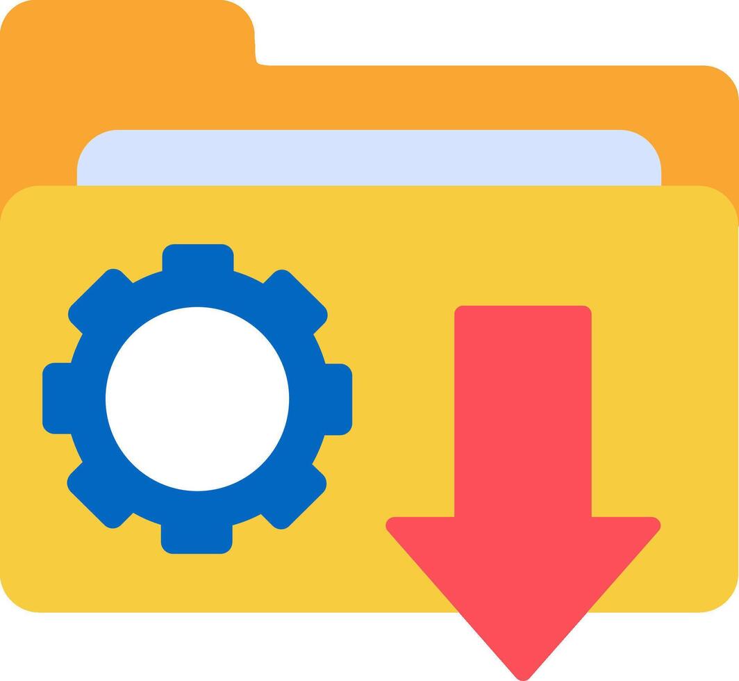 Data Sharing Flat Icon vector