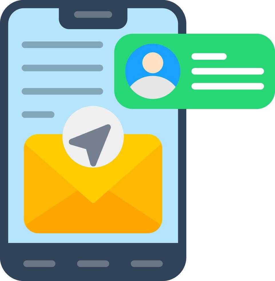 Dm Flat Icon vector