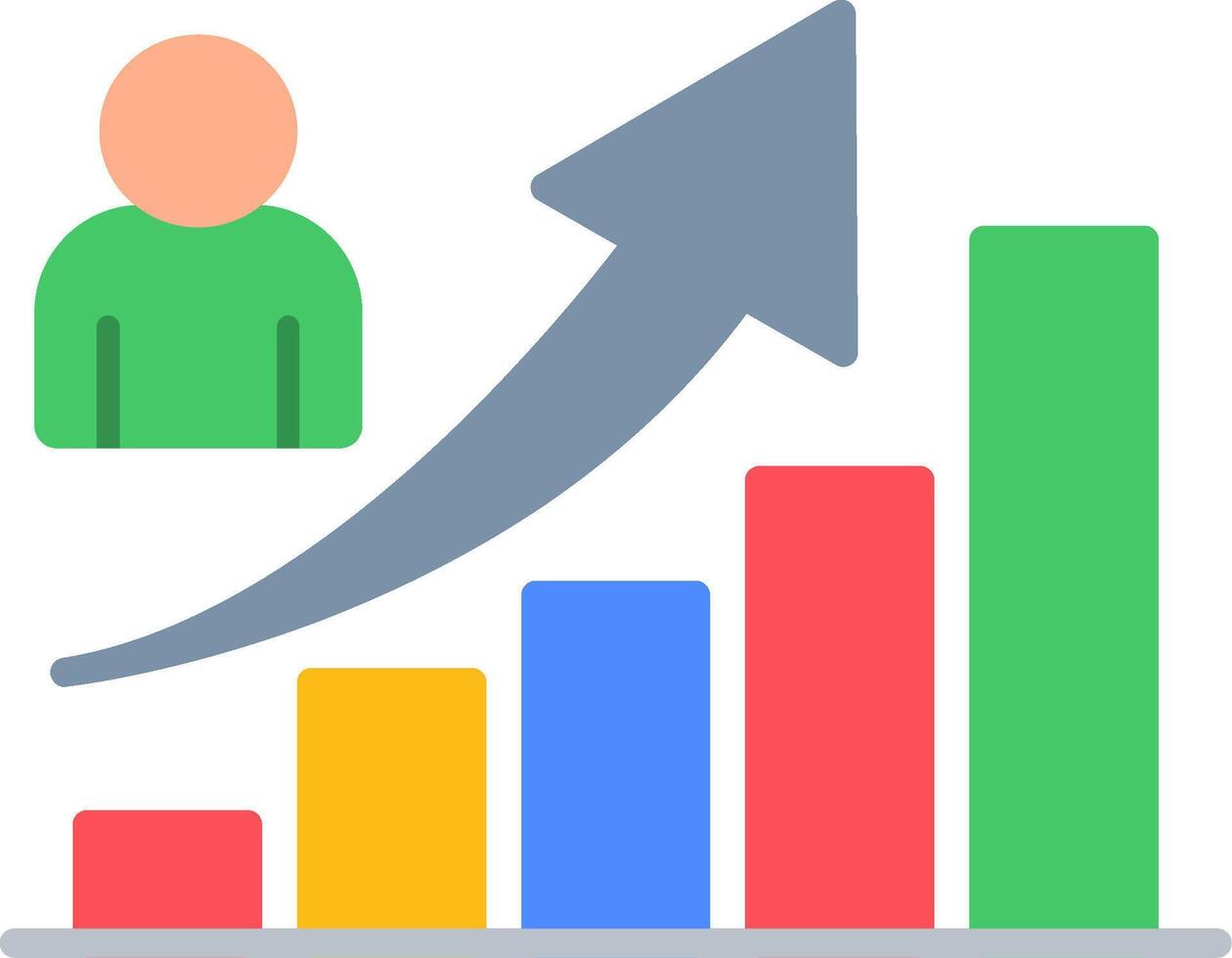 Growth Flat Icon vector