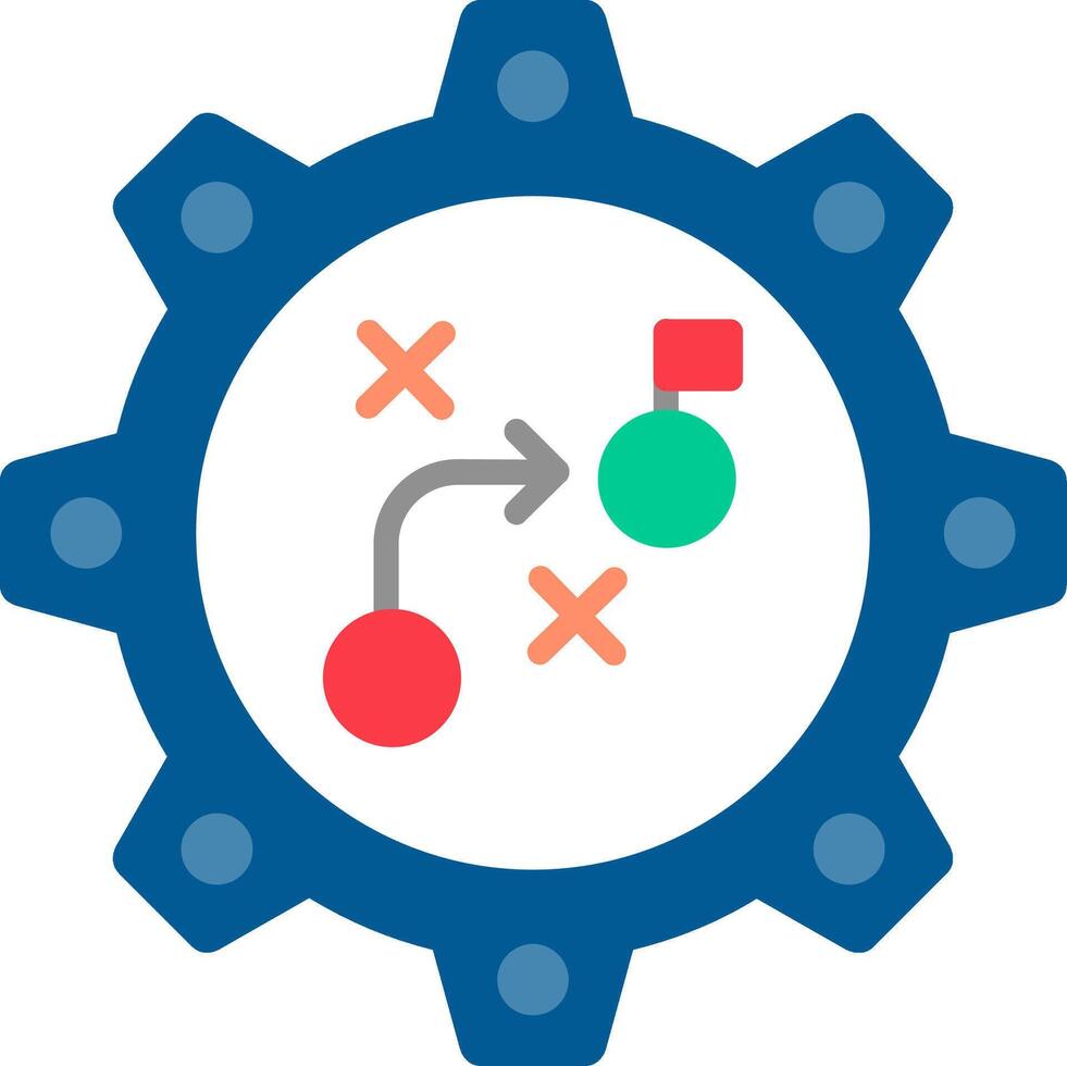 Marketing Strategy Flat Icon vector