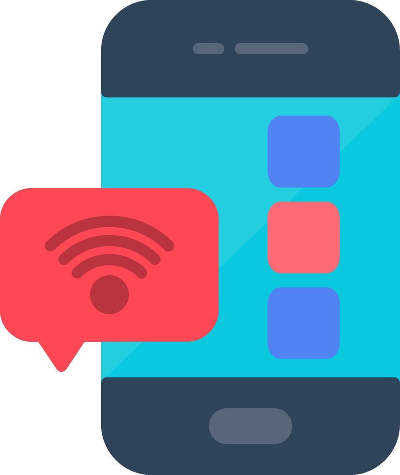 Mobile App Flat Icon vector