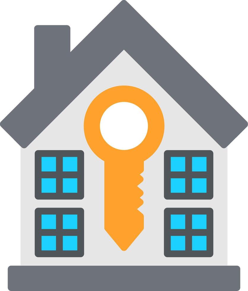 Rent Flat Icon vector