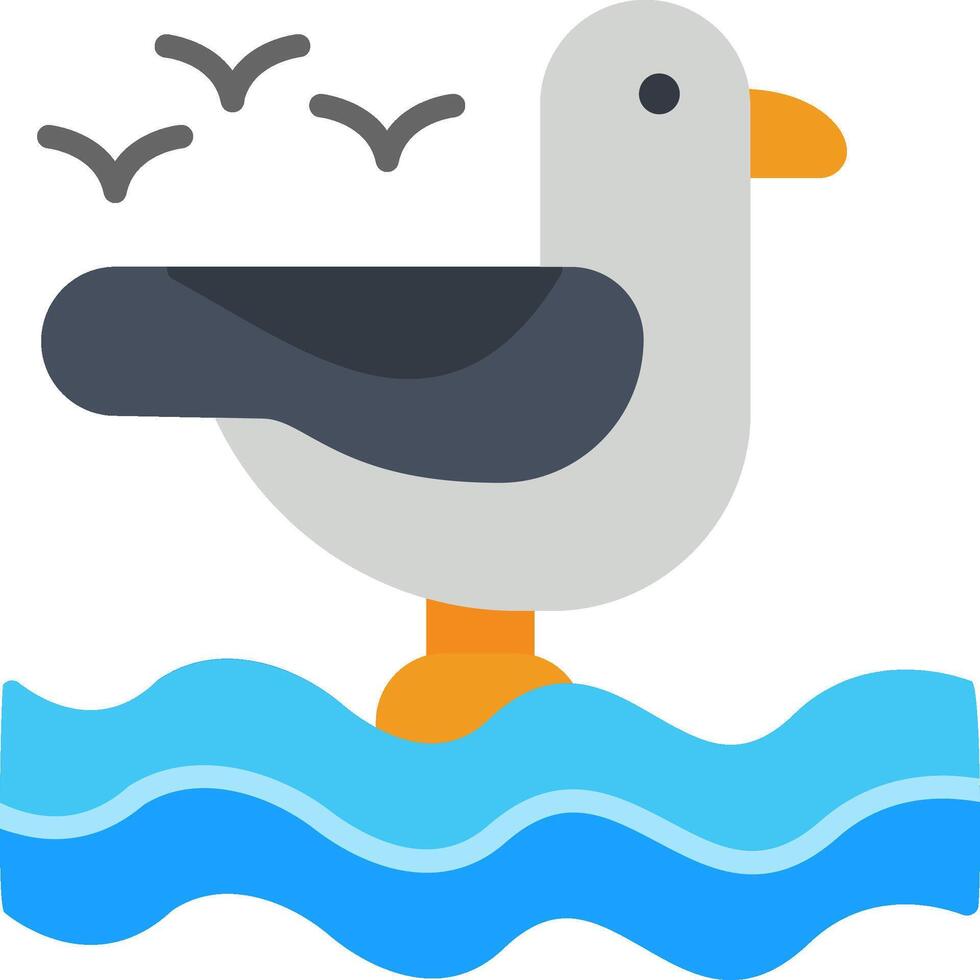 Seagull Flat Icon vector