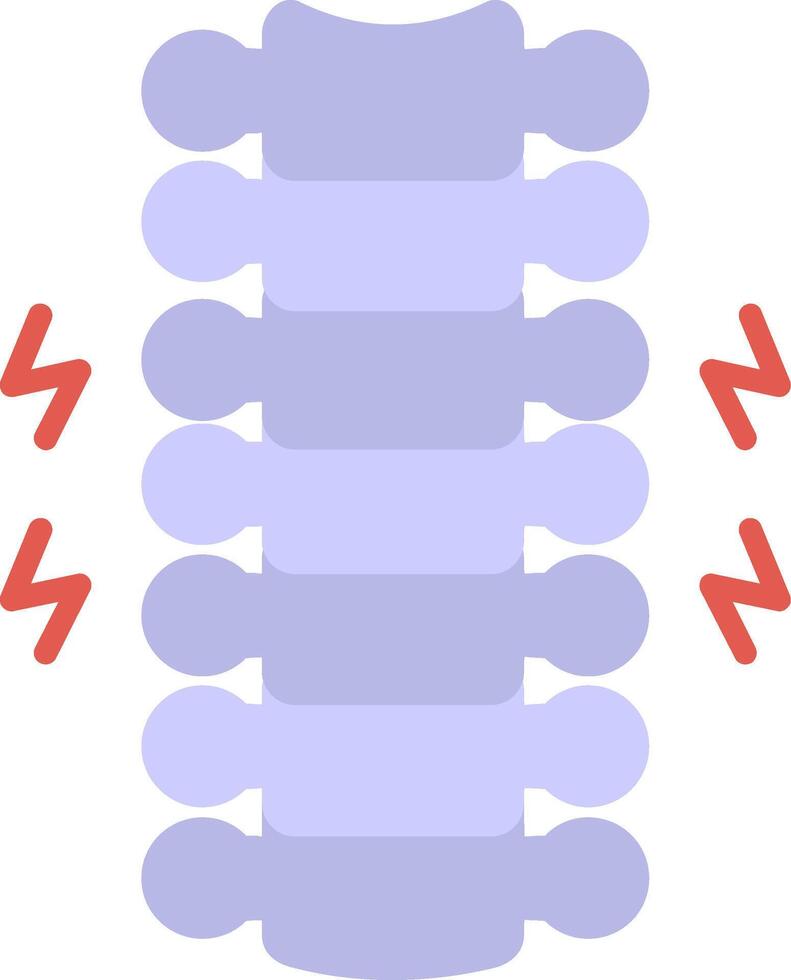 Spinal Cord Flat Icon vector
