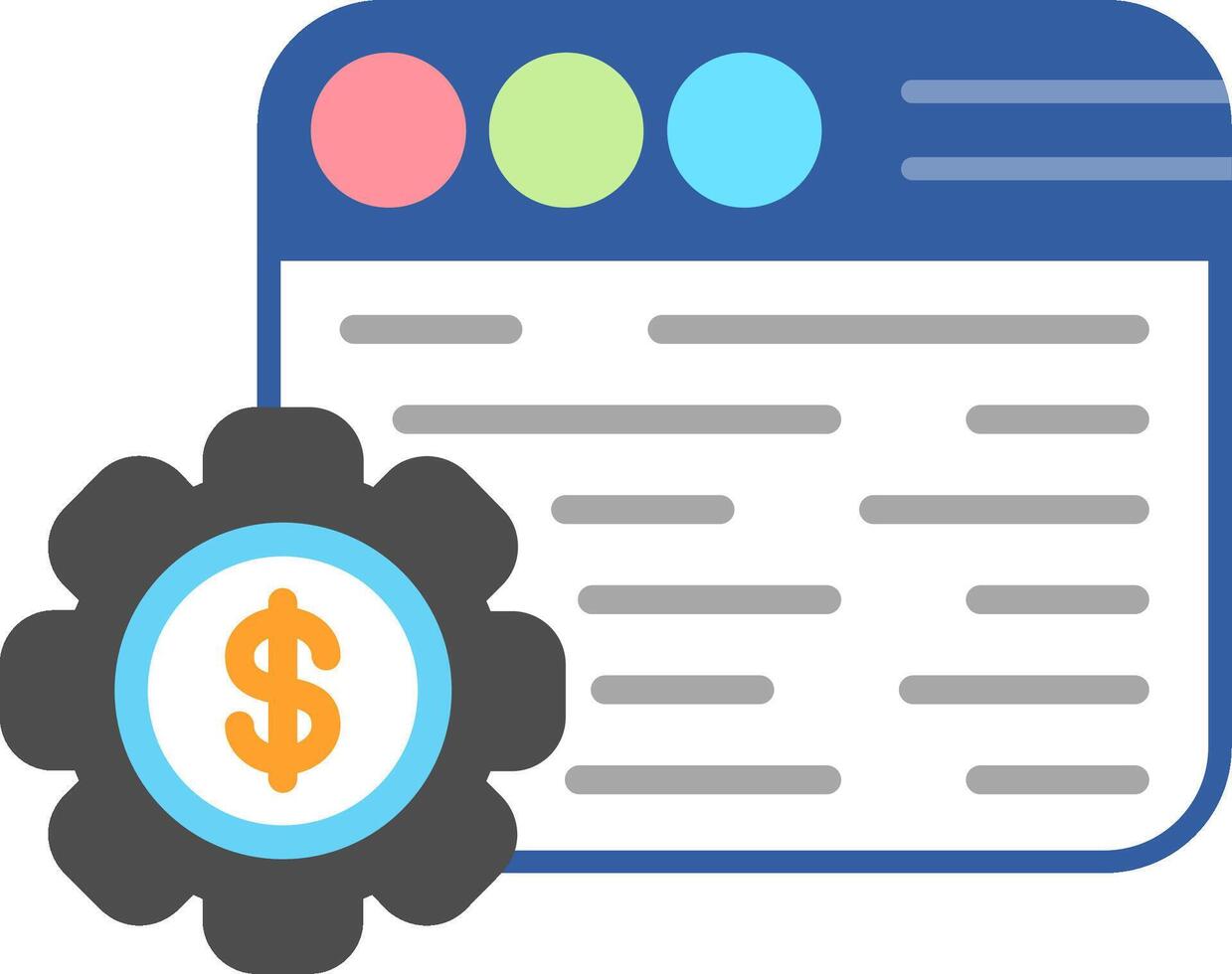 Digital Marketing Flat Icon vector