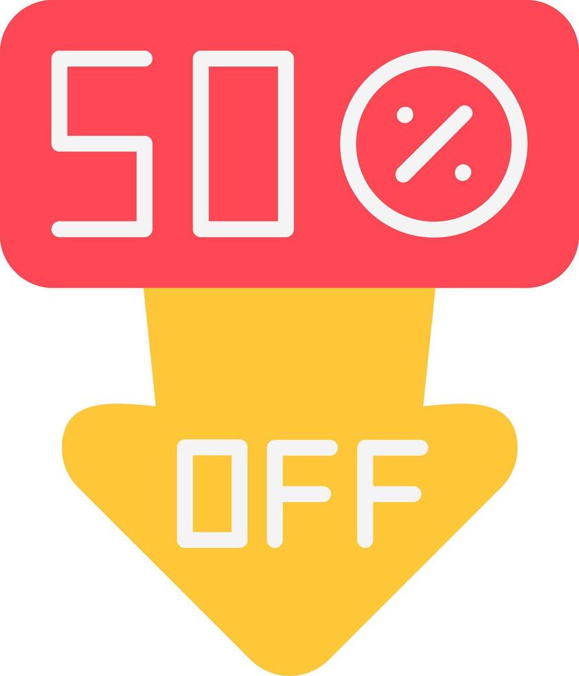 Discount Flat Icon vector