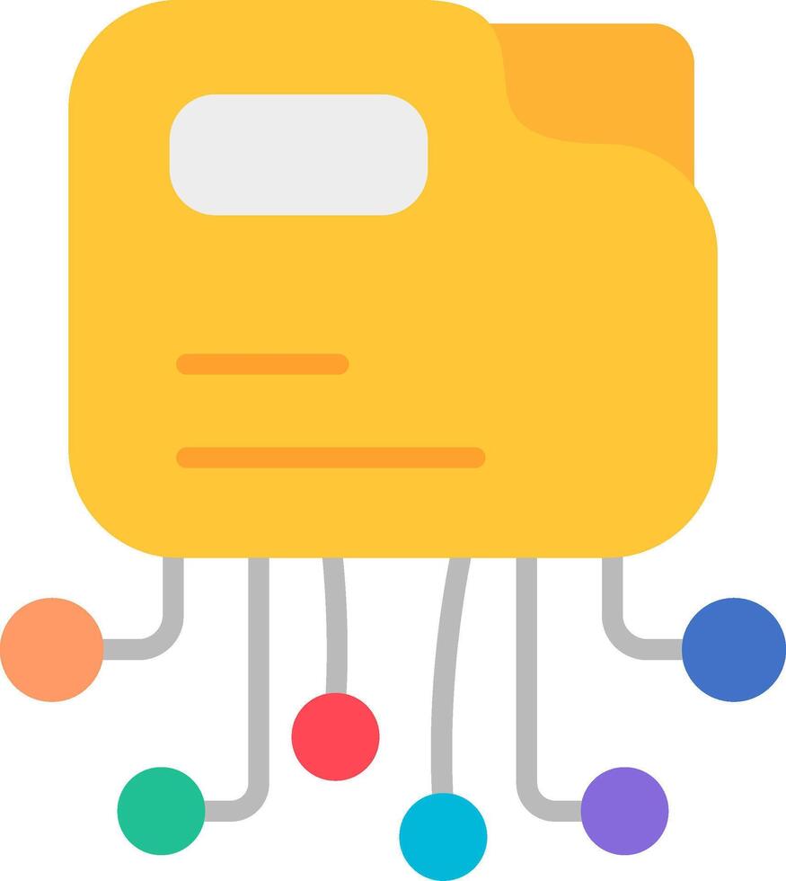 Folder Flat Icon vector