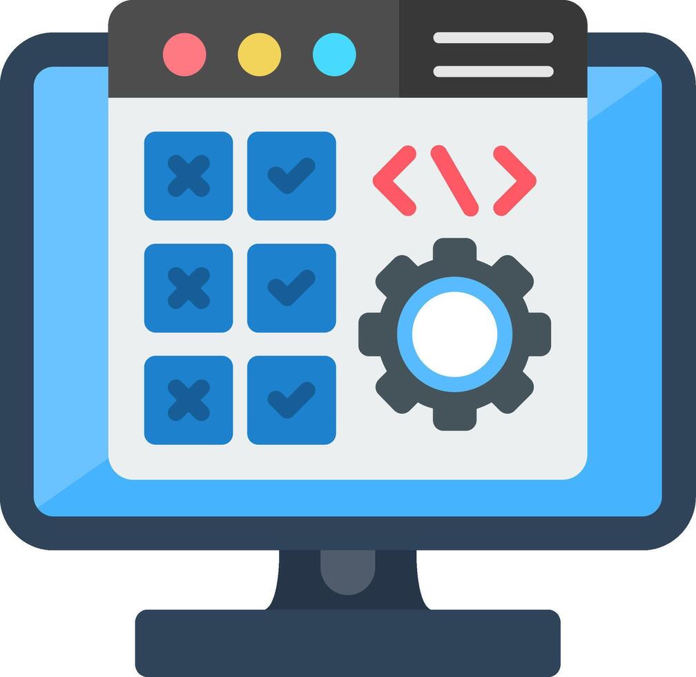 Kanban Flat Icon vector