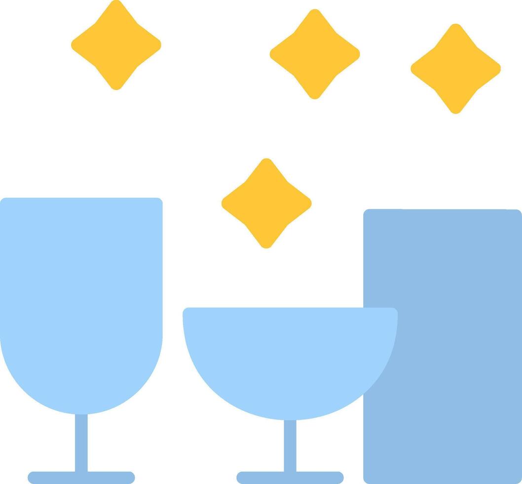 Glassware Flat Icon vector