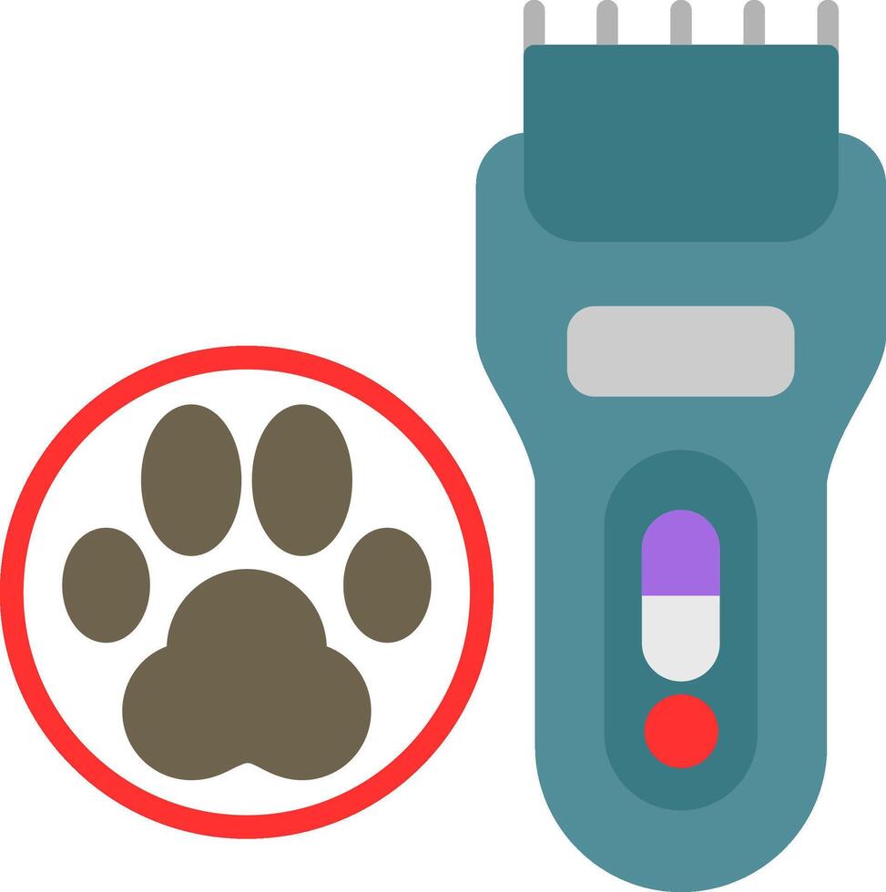 Hair Clipper Flat Icon vector