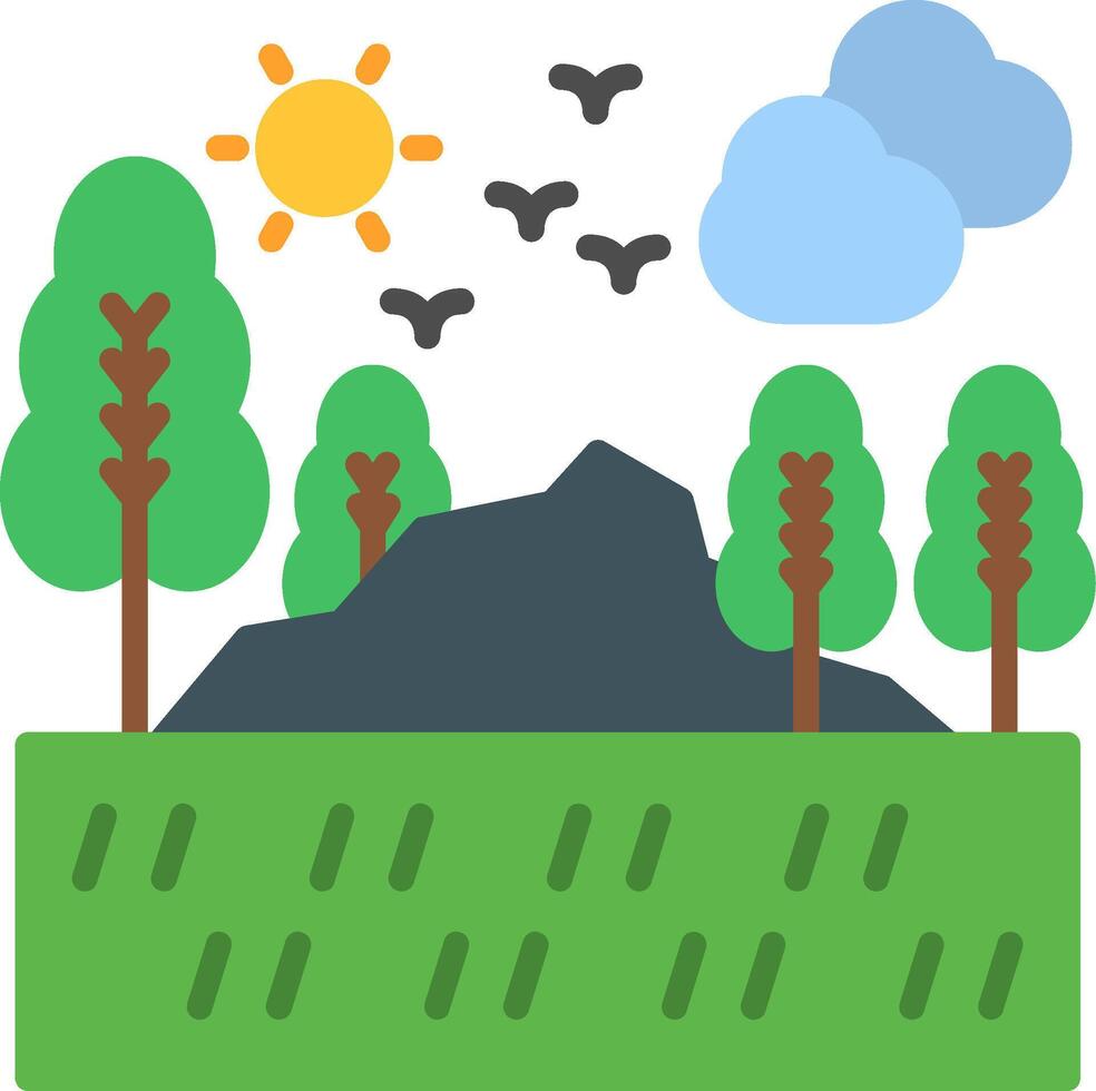 Pathway Flat Icon vector