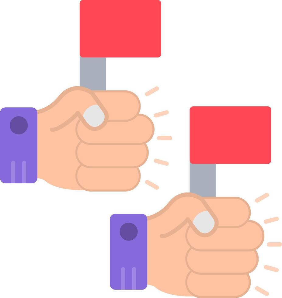 Protest Flat Icon vector
