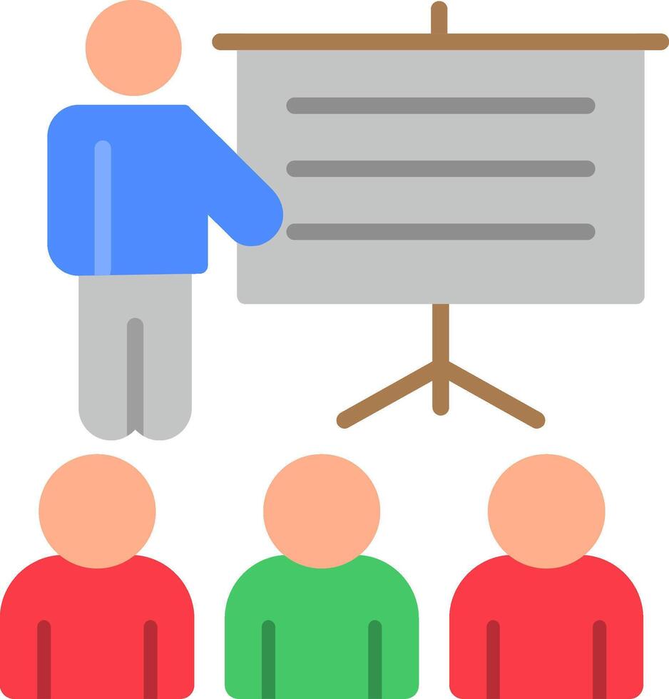 Presentation Flat Icon vector