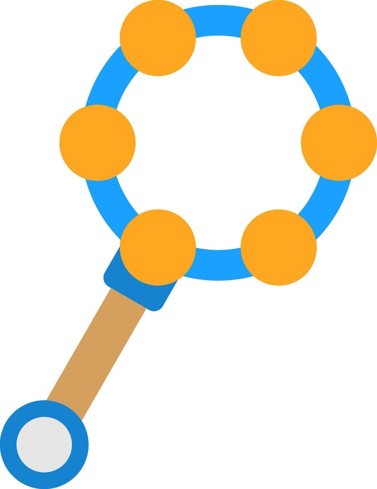 Rattle Flat Icon vector