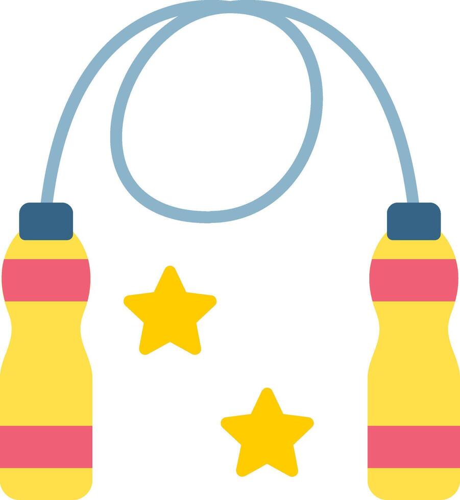 Skipping Rope Flat Icon vector