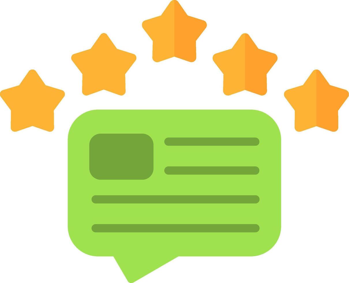 Review Flat Icon vector