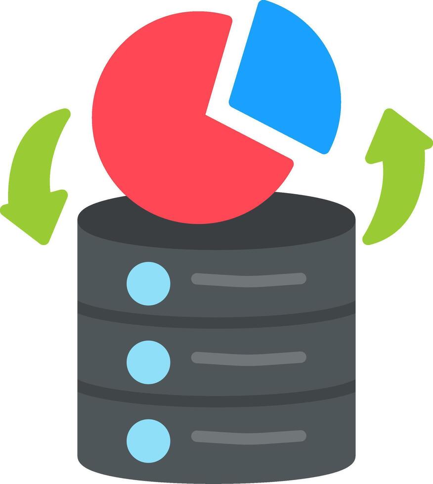 Server Flat Icon vector