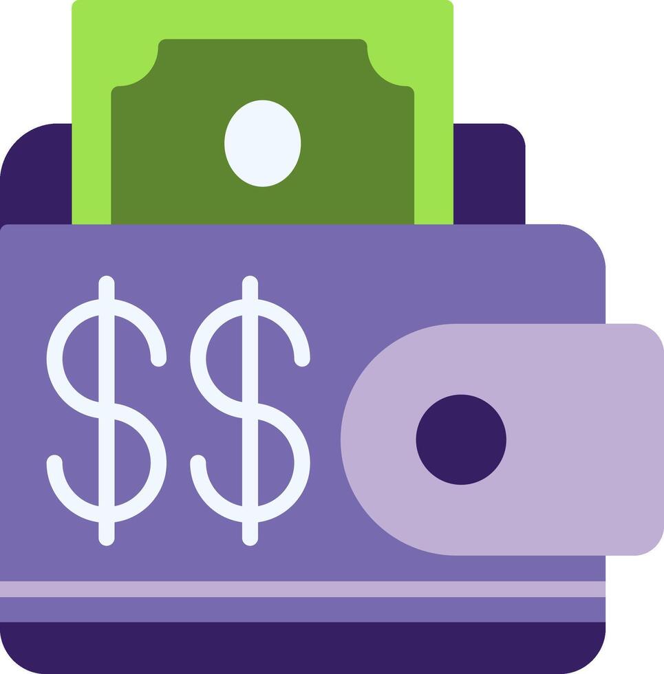 Wallet Flat Icon vector