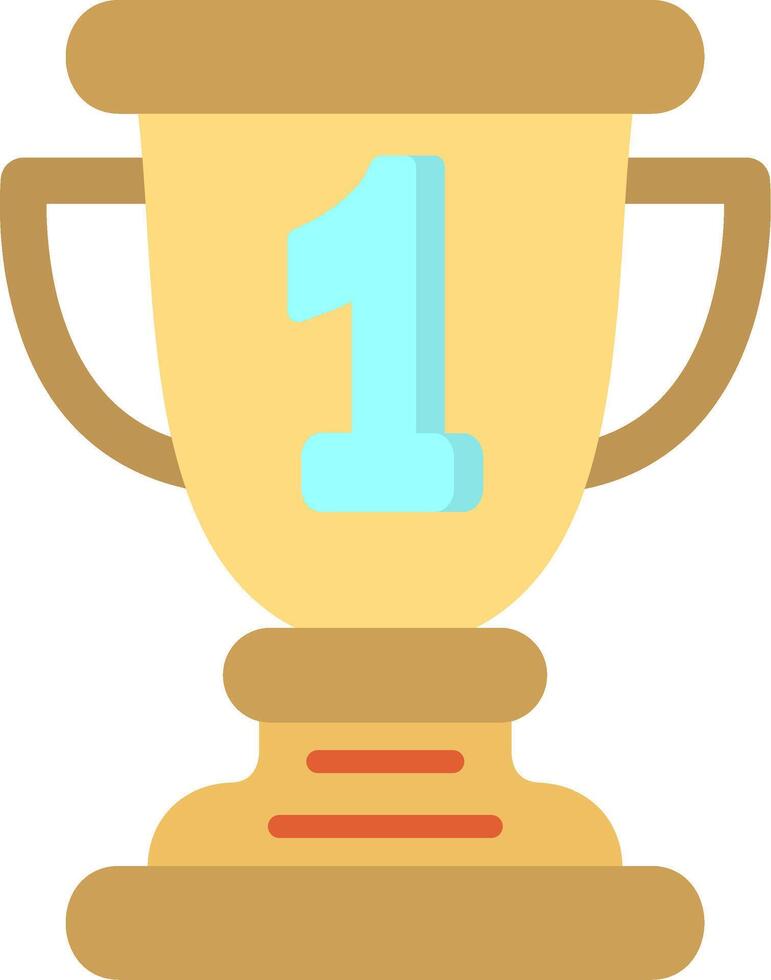 1st Prize Flat Icon vector