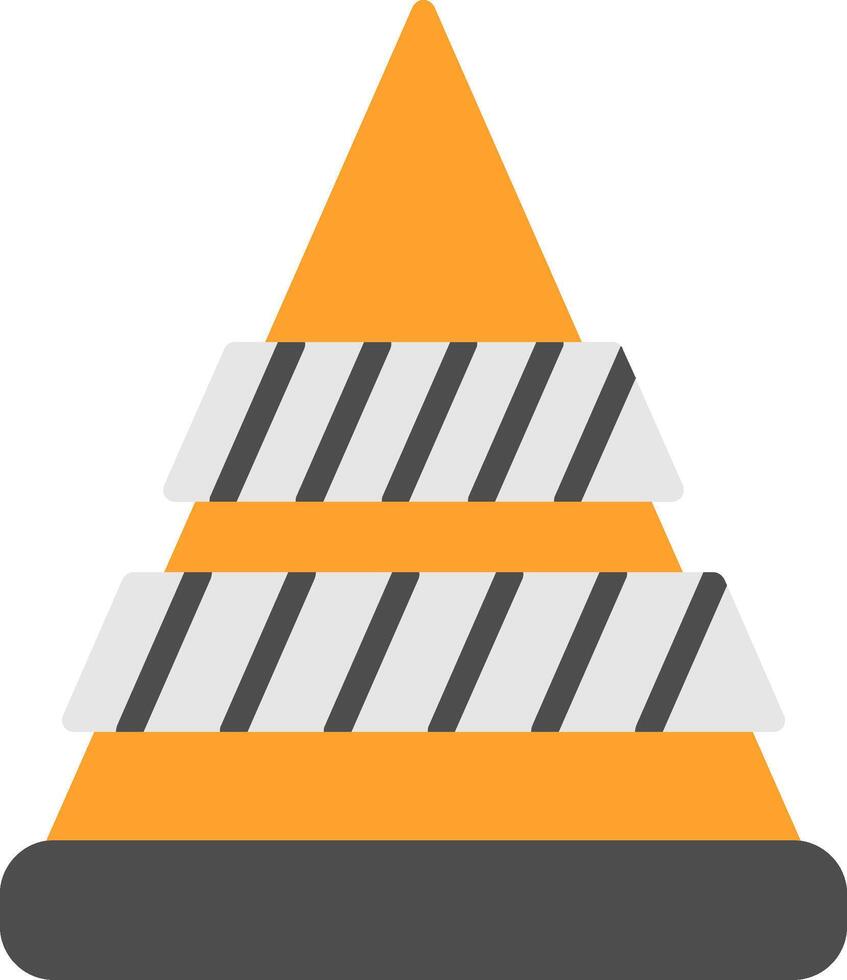 Cone Flat Icon vector