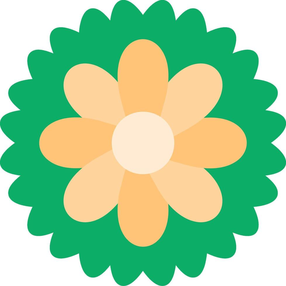 Chysanthemum Flat Icon vector