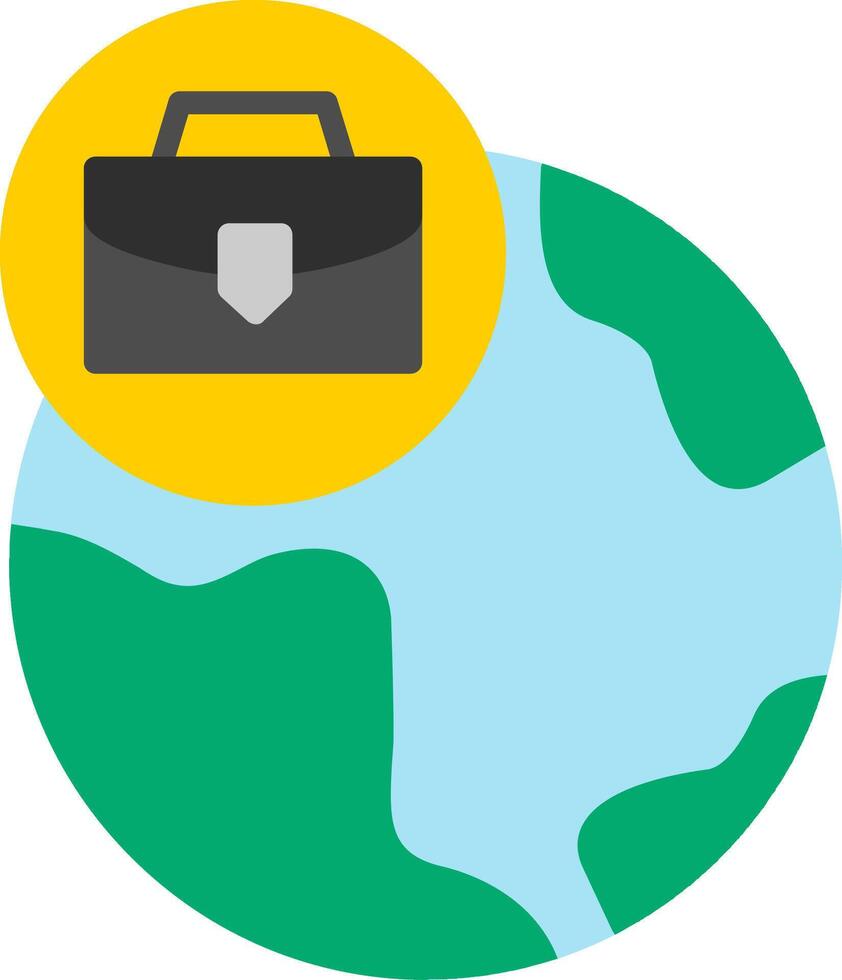 Global Flat Icon vector