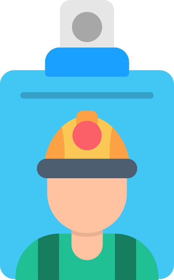 ID Card Flat Icon vector