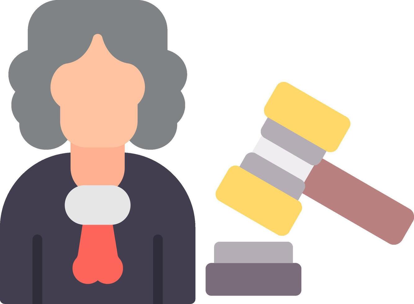 Judge Flat Icon vector